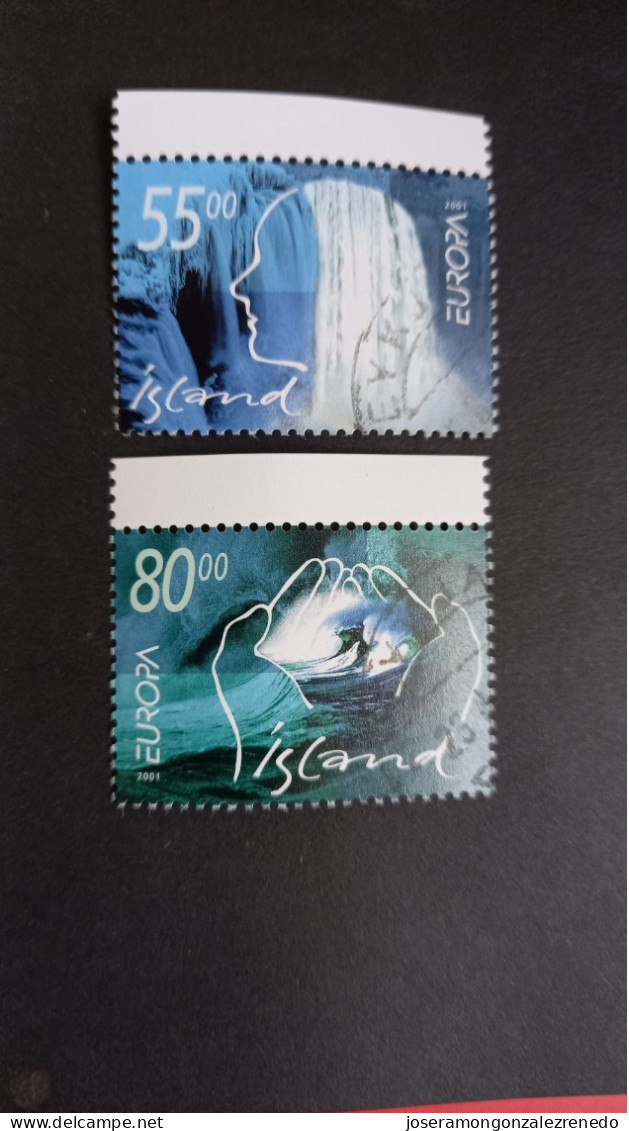 Islandia. Cat.ivert.914/5..s/c.europa Año 2001 - Usados