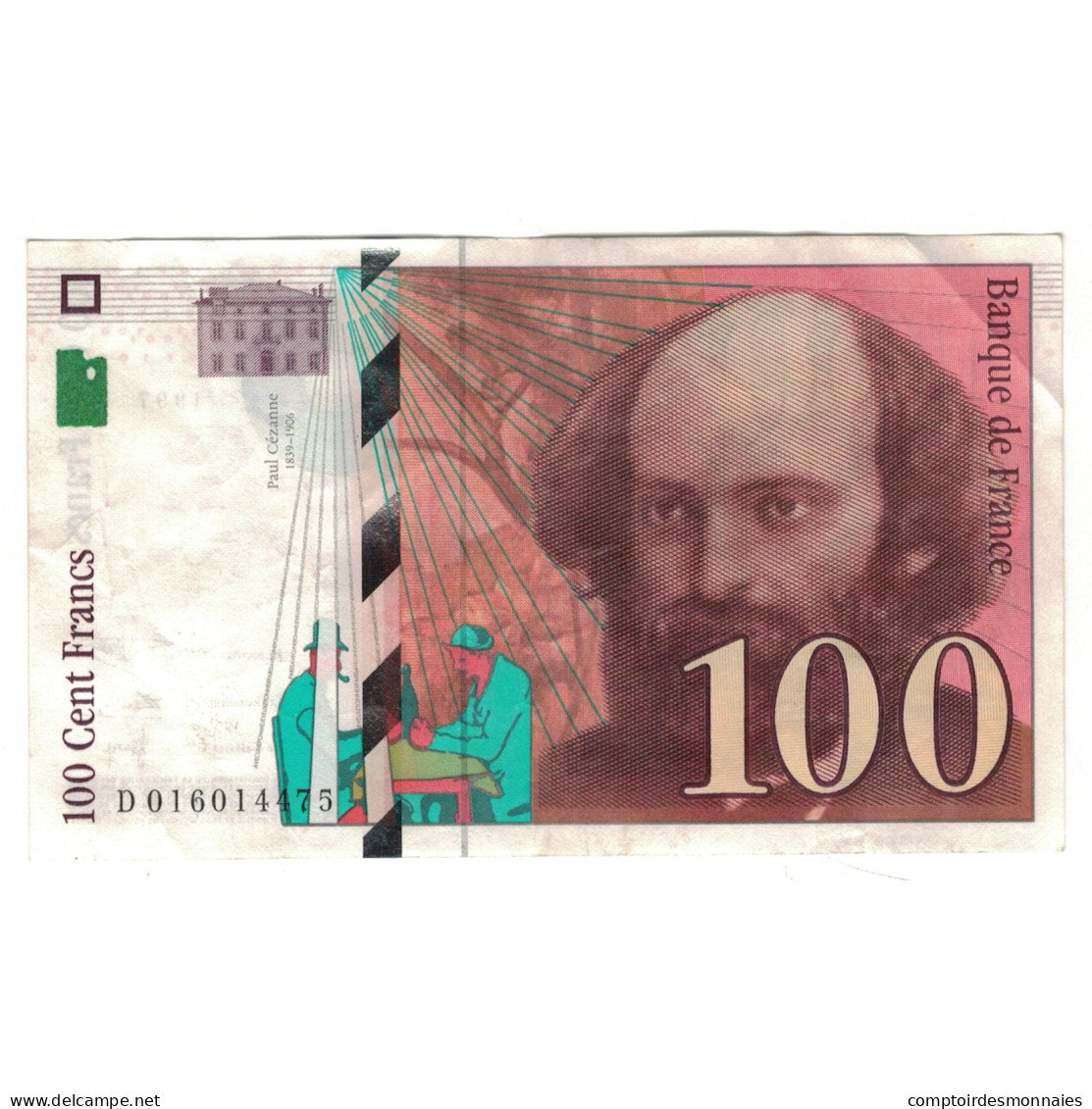 France, 100 Francs, Cézanne, 1997, D016014475, TB+, Fayette:F74.01, KM:158a - 100 F 1997-1998 ''Cézanne''