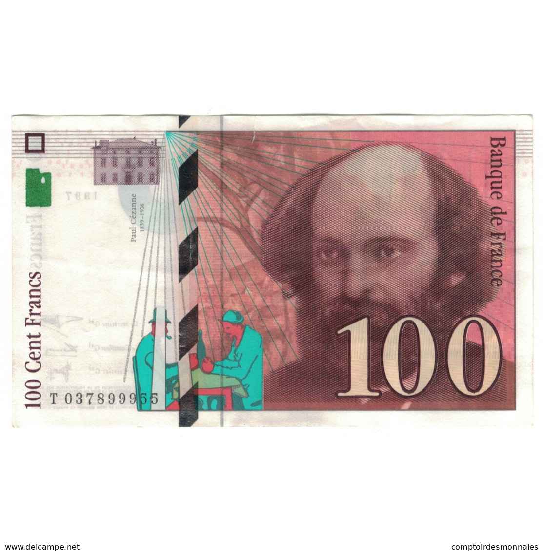 France, 100 Francs, Cézanne, 1997, T037899955, SUP, Fayette:F74.01, KM:158a - 100 F 1997-1998 ''Cézanne''