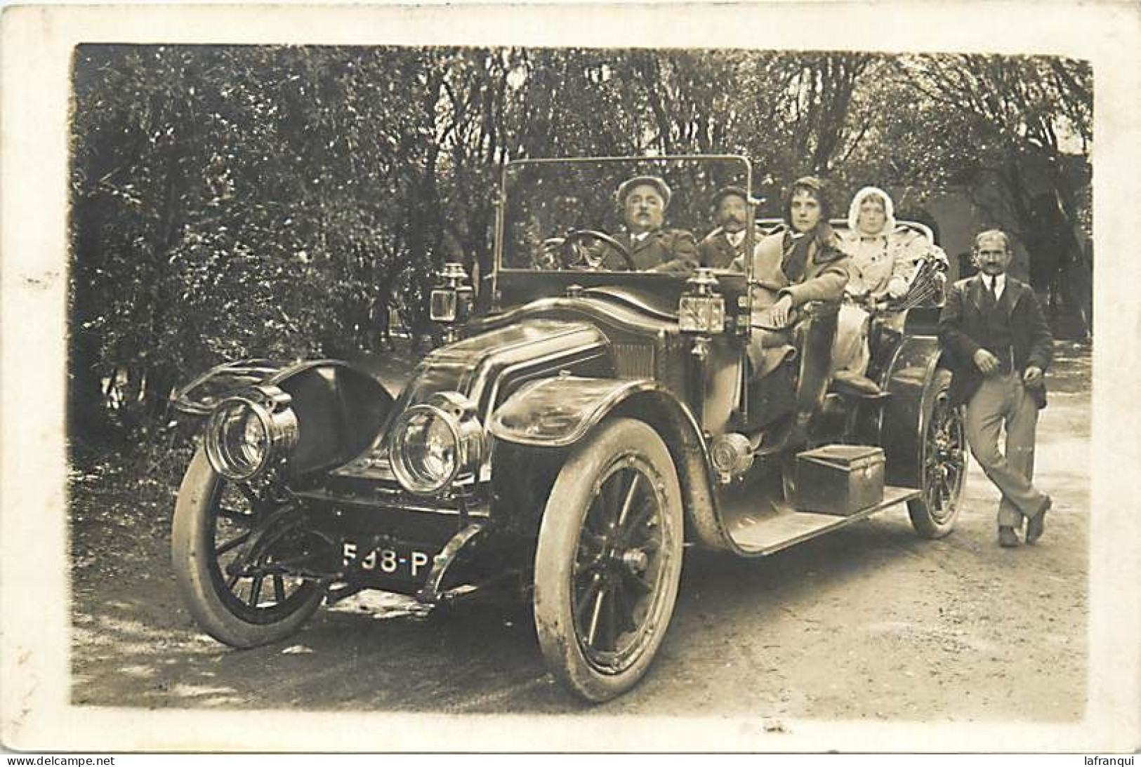 Themes Div-ref RR268-carte Photo -transports -voitures De Tourisme - Automobiles -voiture Automobile- En Taxi - - Taxis & Huurvoertuigen