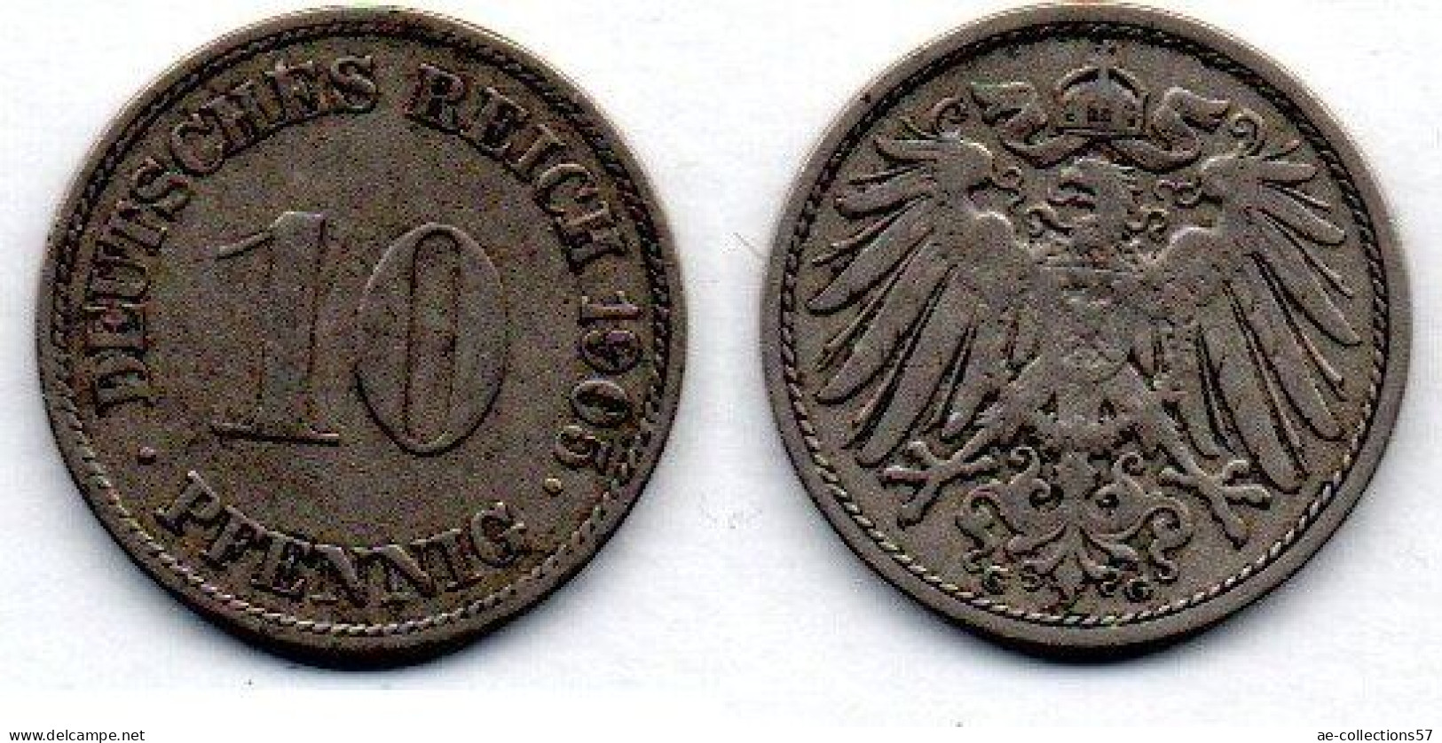 MA 21763 /   Allemagne - Deutschland - Germany 10 Pfennig 1905 G TB+ - 10 Pfennig