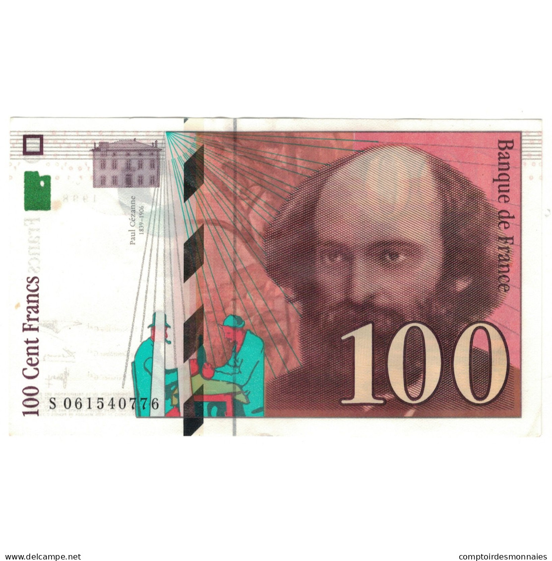 France, 100 Francs, Cézanne, 1998, S061540776, SUP, Fayette:74.2, KM:158a - 100 F 1997-1998 ''Cézanne''