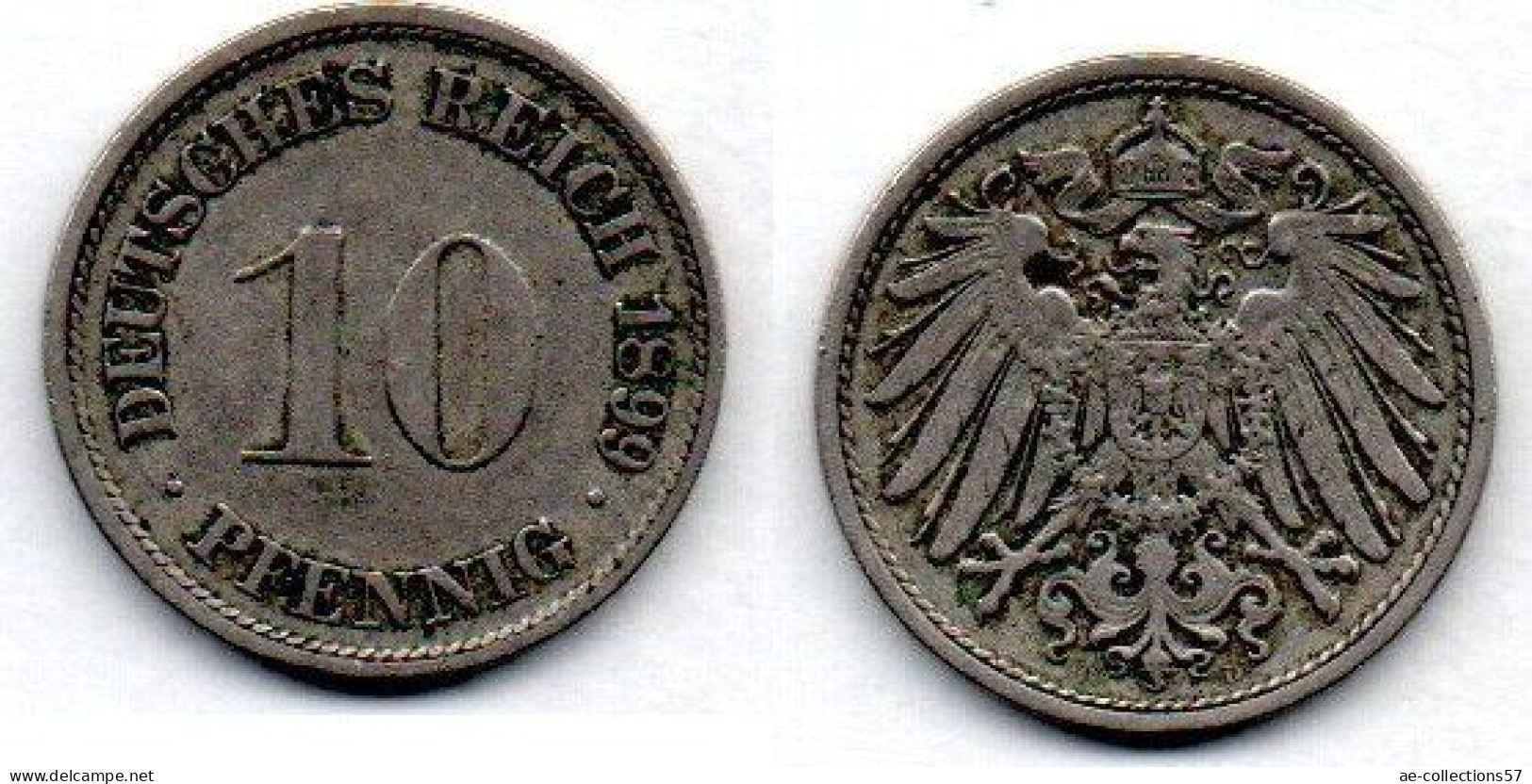 MA 21769 /   Allemagne - Deutschland - Germany  10 Pfennig 1899 D TB - 10 Pfennig