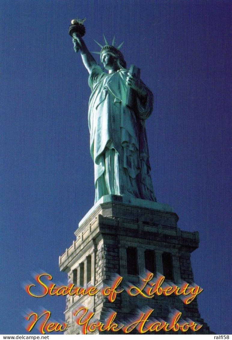 4 AK USA New York * Nachtaufnahmen Von New York * 2 X Times Square, Brooklyn Bridge, Statue Of Liberty * - Time Square