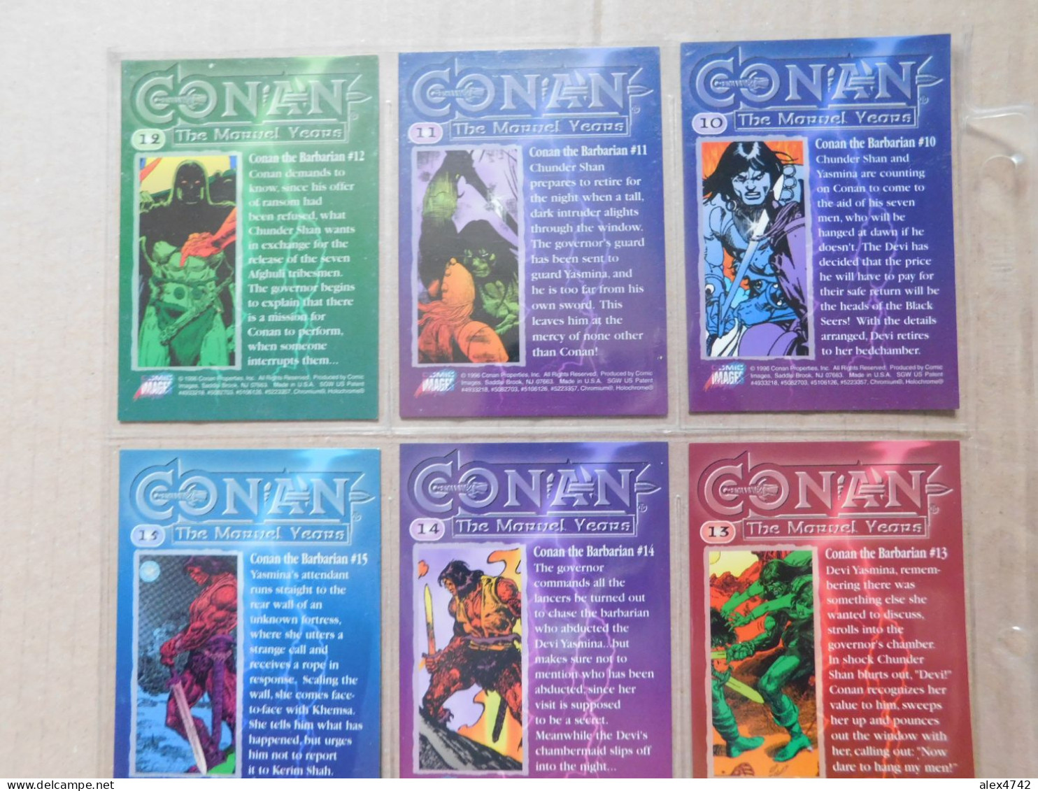 Marvel Comics Group, Conan the Barbarian, Collection complète de 90 cartes - 1996   (BOX 5)