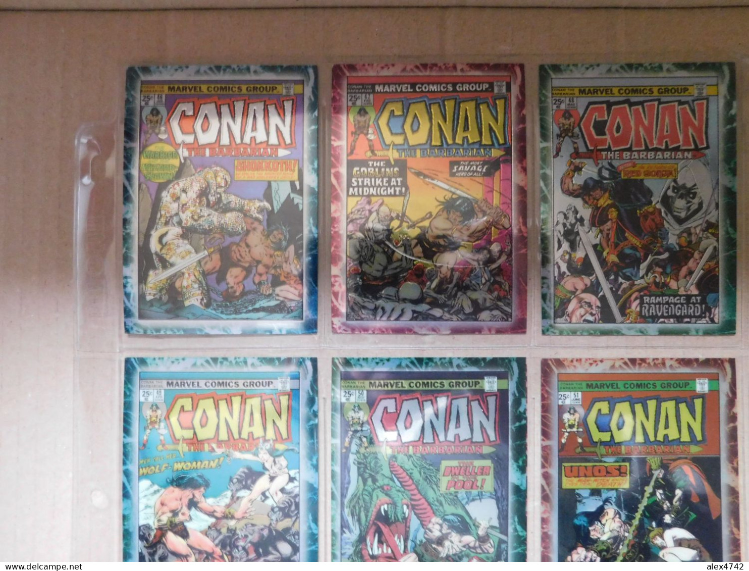 Marvel Comics Group, Conan the Barbarian, Collection complète de 90 cartes - 1996   (BOX 5)