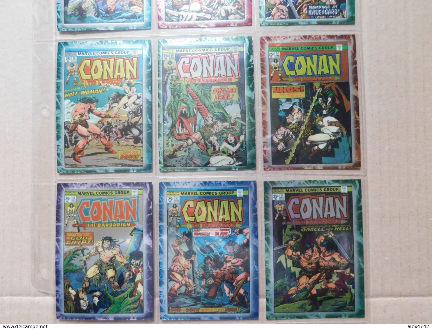 Marvel Comics Group, Conan the Barbarian, Collection complète de 90 cartes - 1996   (BOX 5)