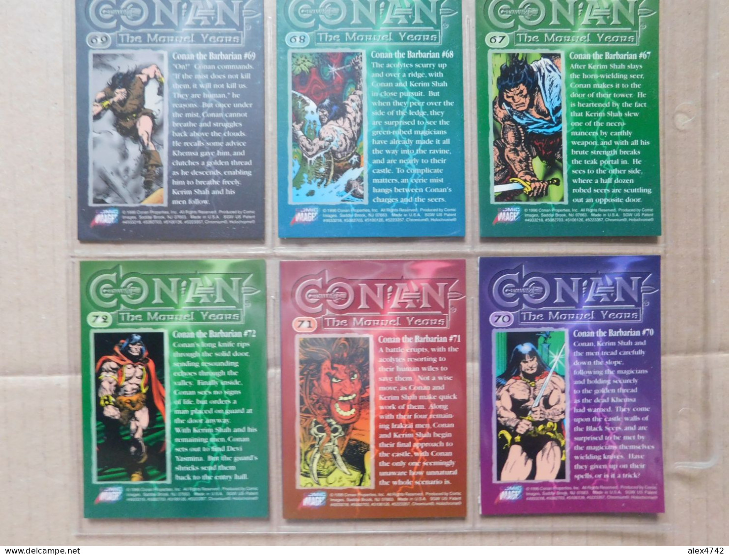 Marvel Comics Group, Conan the Barbarian, Collection complète de 90 cartes - 1996   (BOX 5)