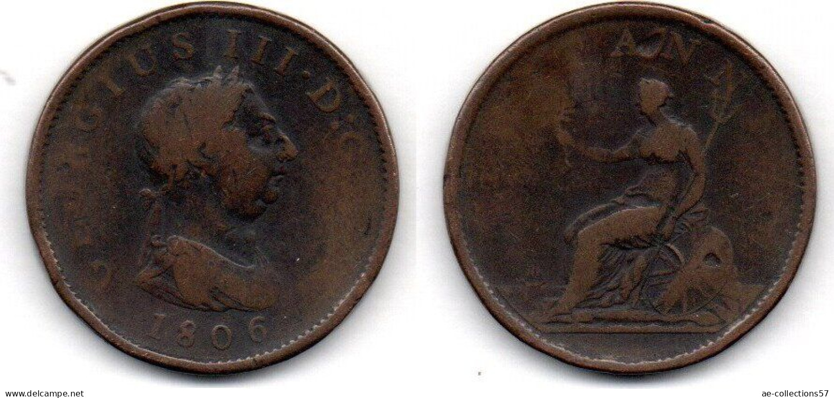 MA 21780 / Grande Bretagne - Great Britain 1 Penny 1806 B+ - C. 1 Penny