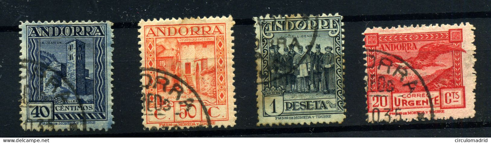 Andorra Española Nº 22/24, 27. Año 1929 - Gebruikt