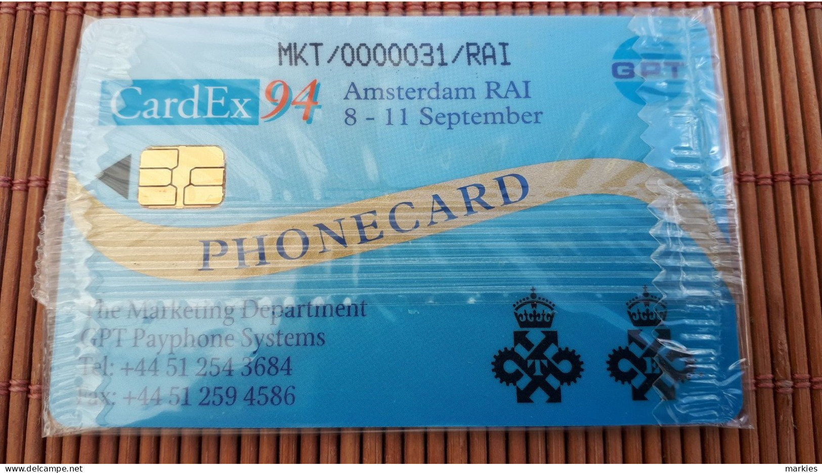 Cardex 94 Phonecard New With Blister 2 Scans  Very Rare - Eurostar, Cardlink & Railcall