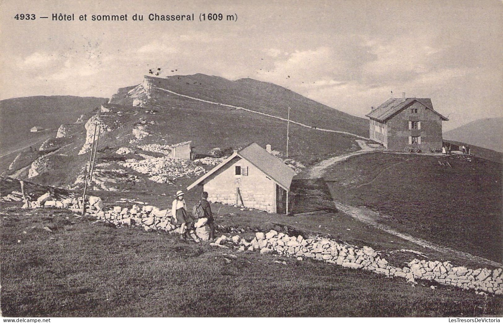 SUISSE - Hôtel Et Sommet Du Chasseral - Carte Postale Ancienne - Sonstige & Ohne Zuordnung