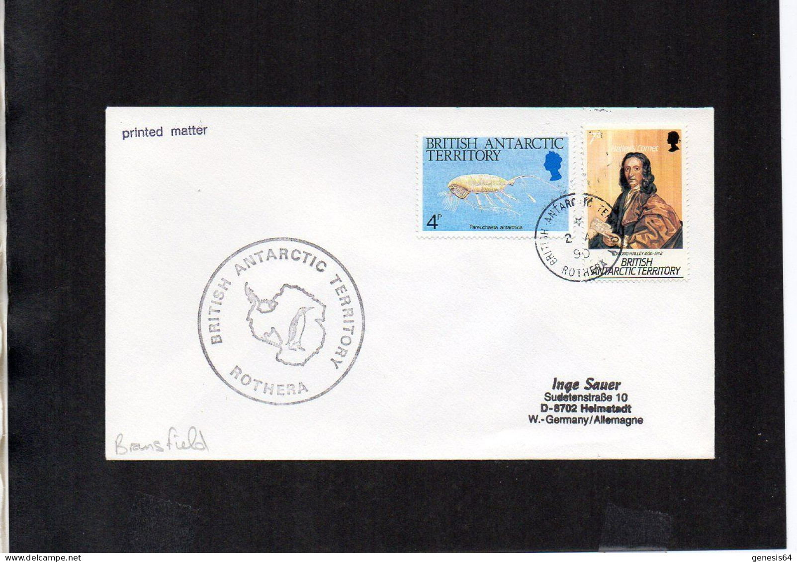 British Antarctic Territory (BAT) 1990 Cover - Rothera 2 AP 90 - (1ATK013) - Storia Postale