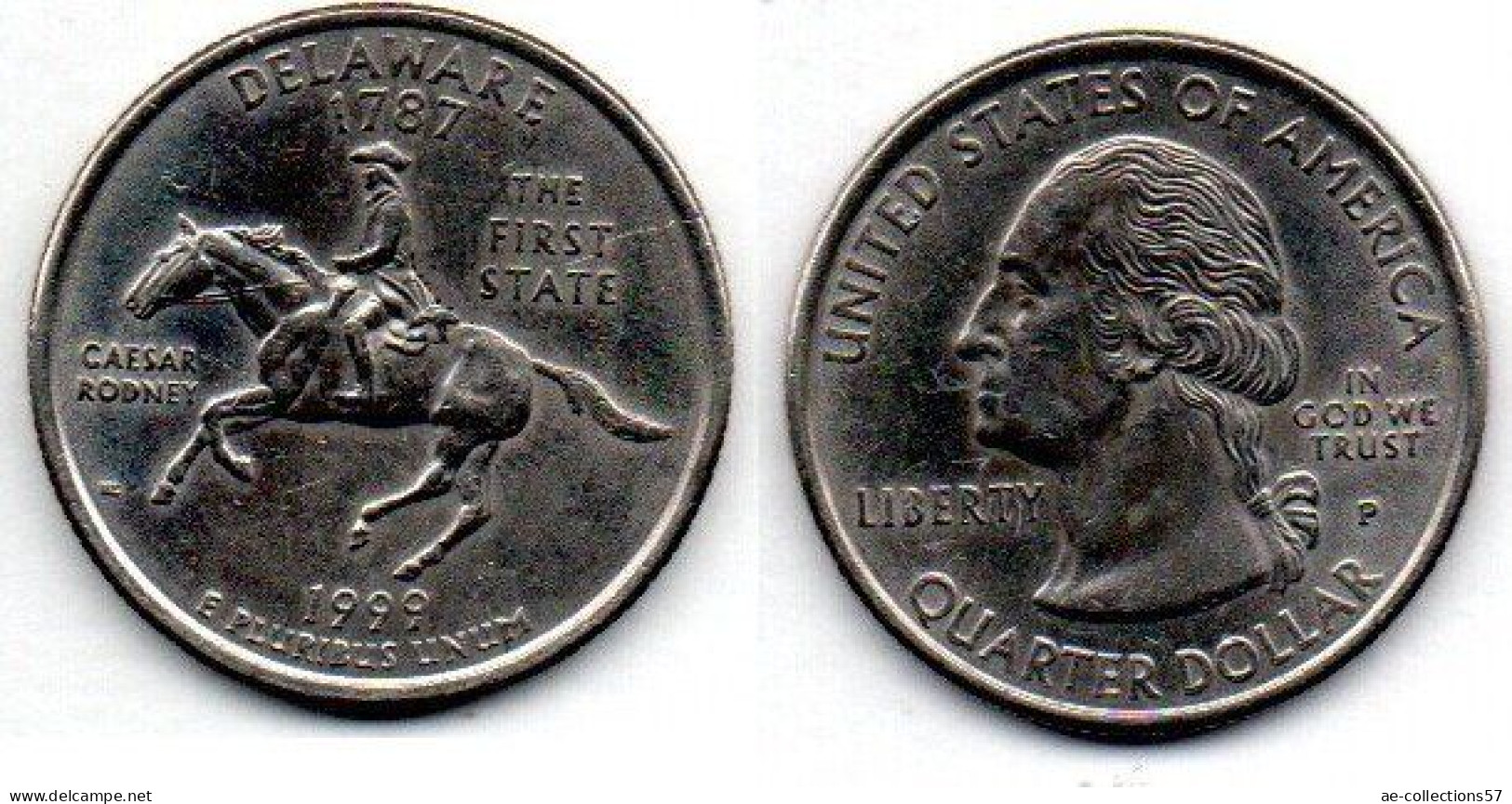 MA 21802 / USA Quarter Dollar  1999 Delaware SUP - 1999-2009: State Quarters