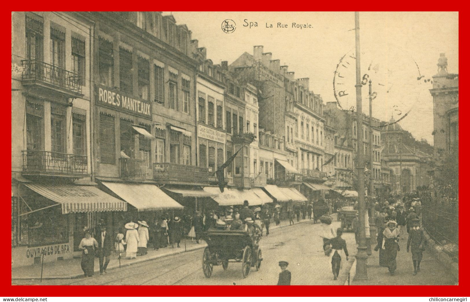 * SPA - Rue Royale - Tacot - Robes Manteaux - Commerces - Ouvrages De Spa - Animée - Edit. MISSON N° 12 - NELS - 1922 - Spa