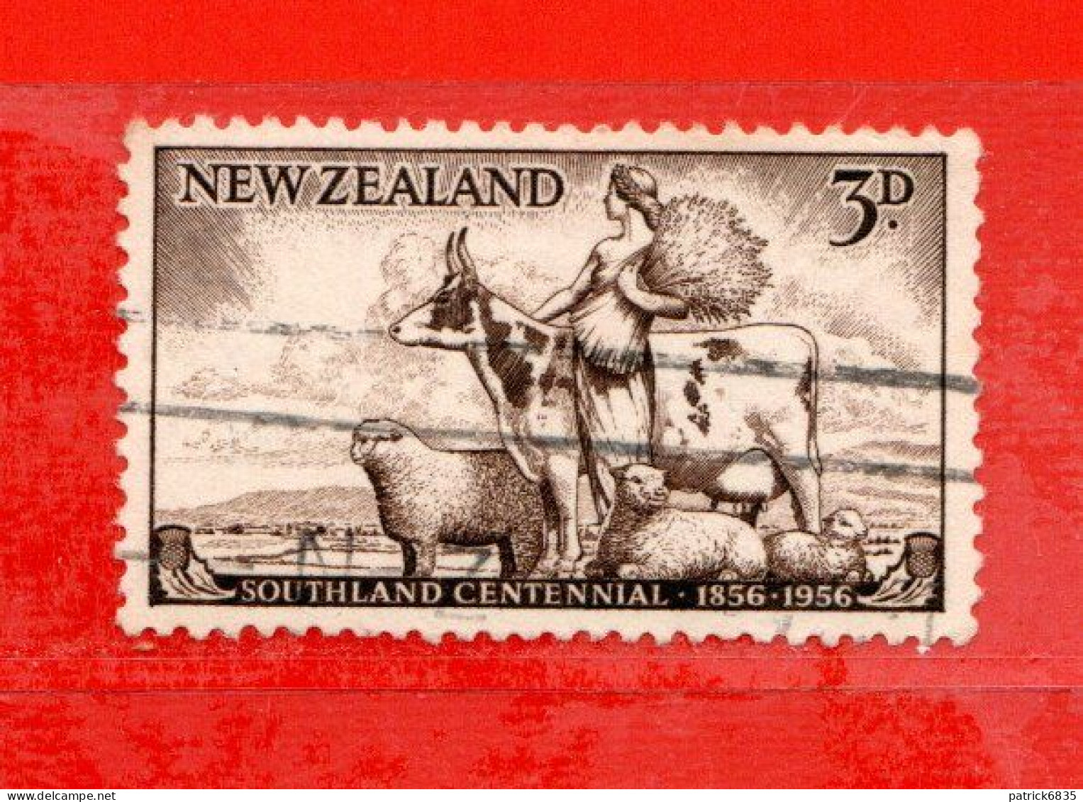 (Us8) NUOVA ZELANDA  °-1956 - Colonisation Du Sud. Yvert. 350. Used. - Used Stamps