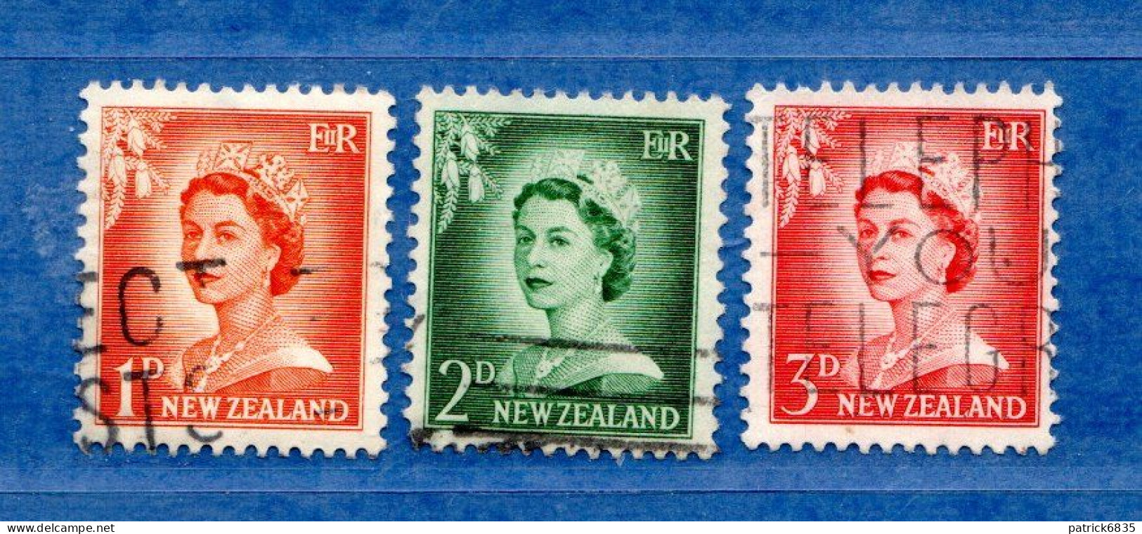 (Us8) NUOVA ZELANDA  °-1956 -  Yvert. 352-354-354A. Used. - Used Stamps