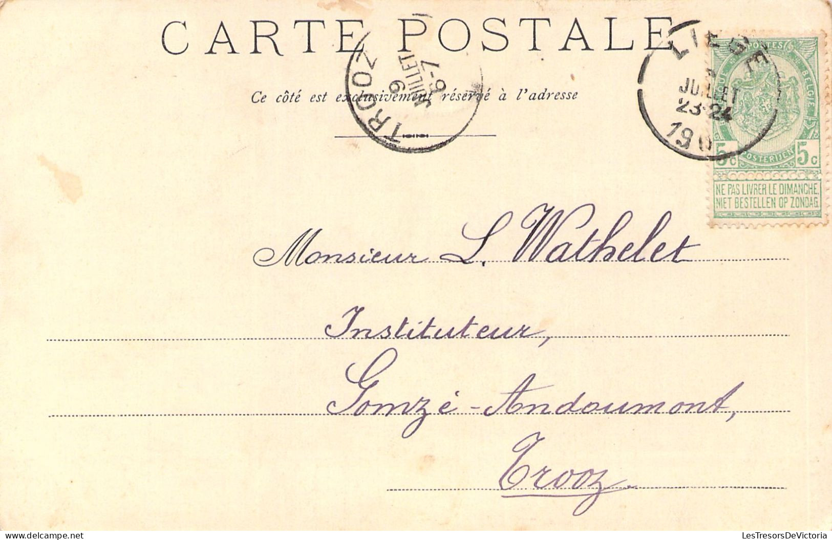 SUISSE - BOUVERET - Bateau - Carte Postale Ancienne - Au