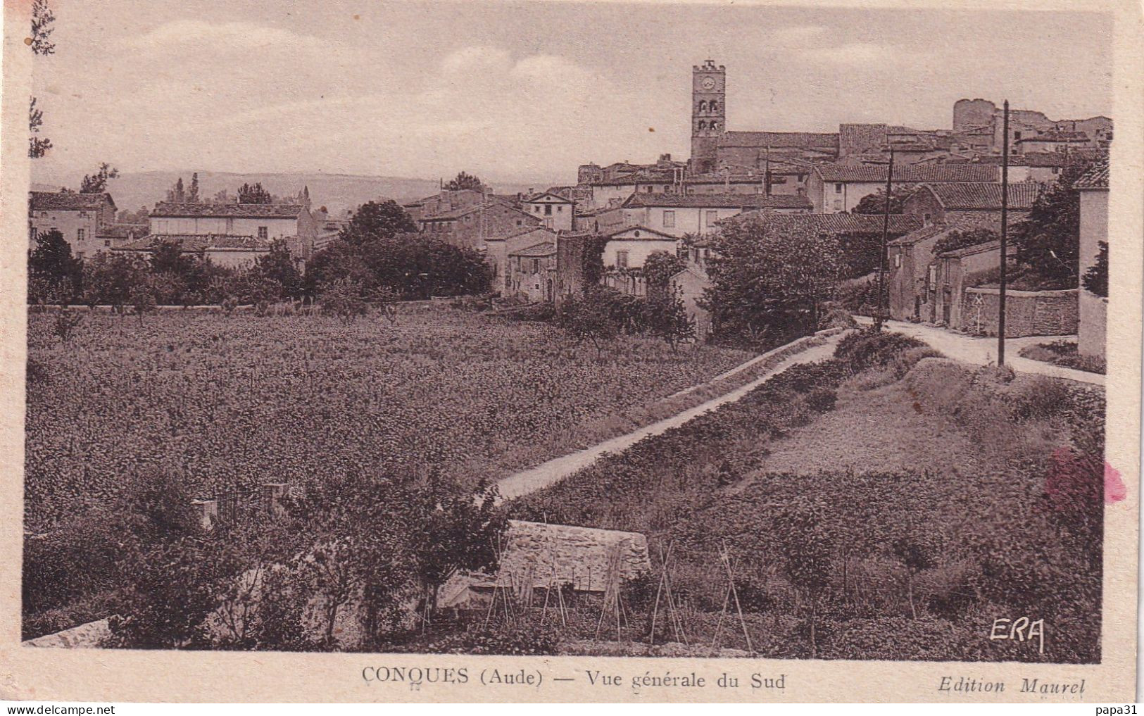 CONQUES (Aude) Vue Générale Du Sud - Conques Sur Orbiel