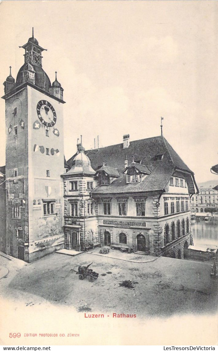 SUISSE - LUZERN - Rathaus - Carte Postale Ancienne - Lucerna