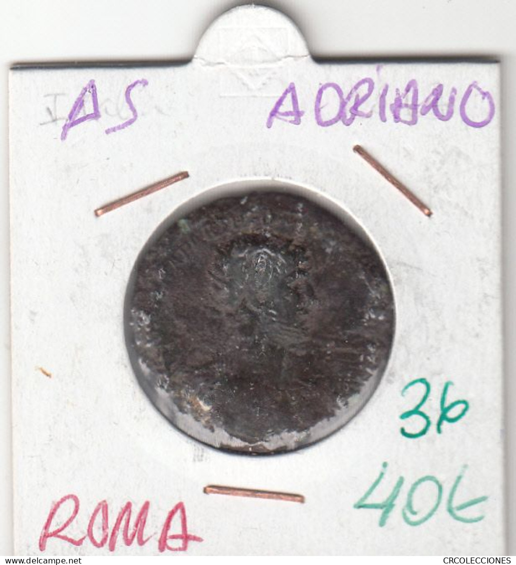 HEXP036 MONEDA ROMANA AS ADRIANO - Sonstige & Ohne Zuordnung