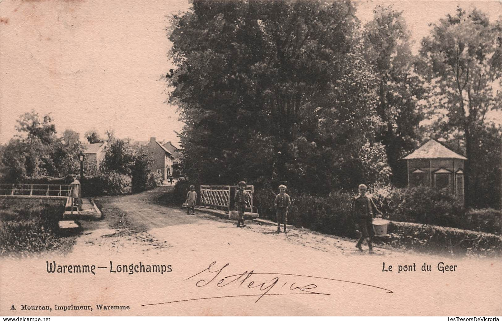 BELGIQUE - Waremme - Longchamps - Le Pont Du Geer - Carte Postale Ancienne - Waremme