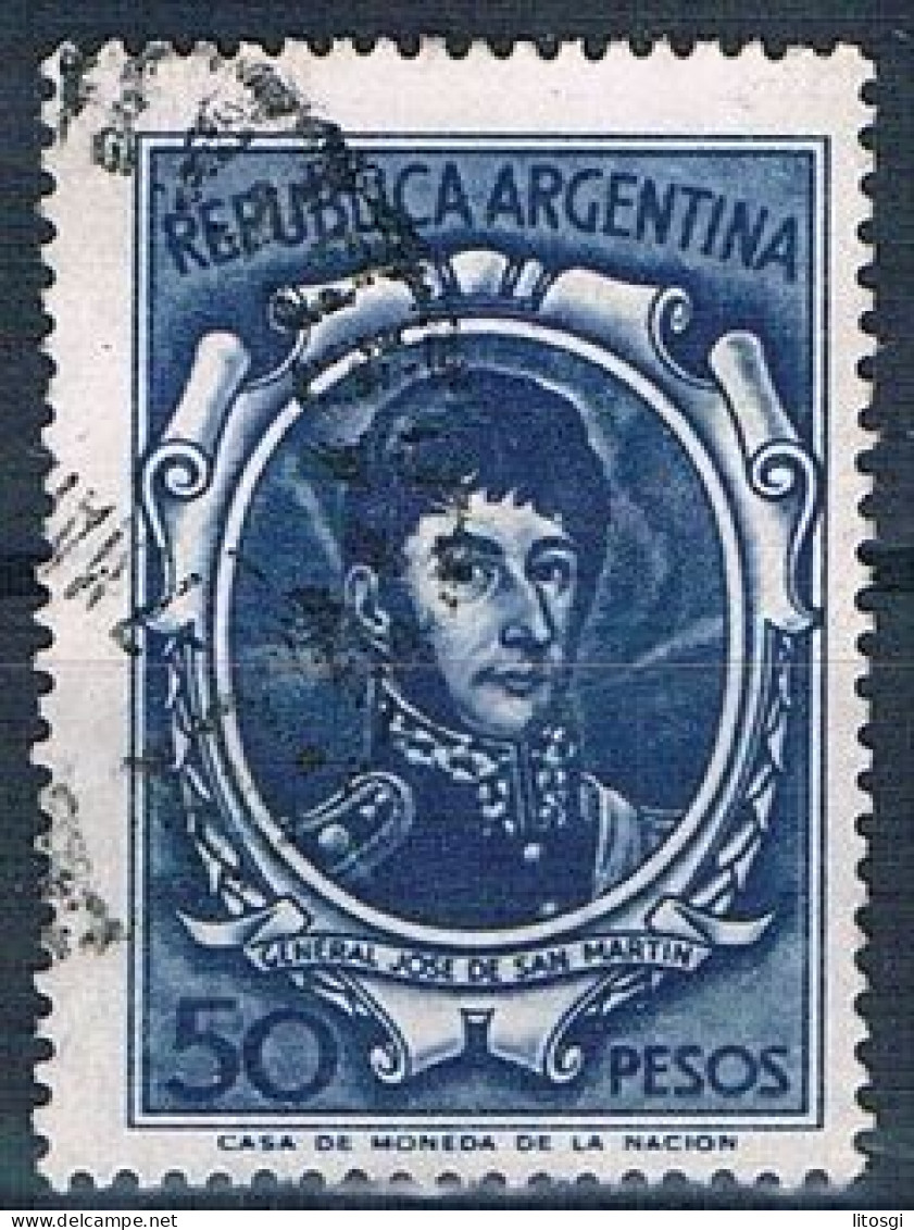 SELLO USADO ARGENTINA 1967 YVES 782 VER - Oblitérés