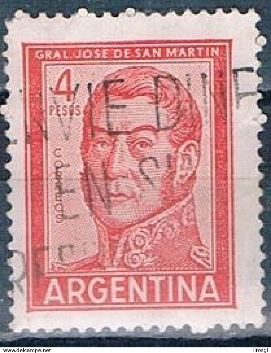 Sellos: SELLO USADO ARGENTINA 1962 YVES 605A - Gebraucht