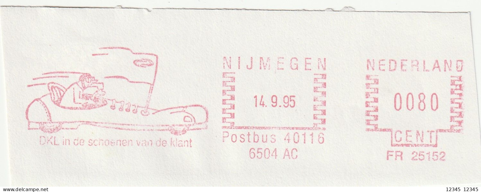 Nijmegen 1995, DKL In De Schoenen Van De Klant - Franking Machines (EMA)