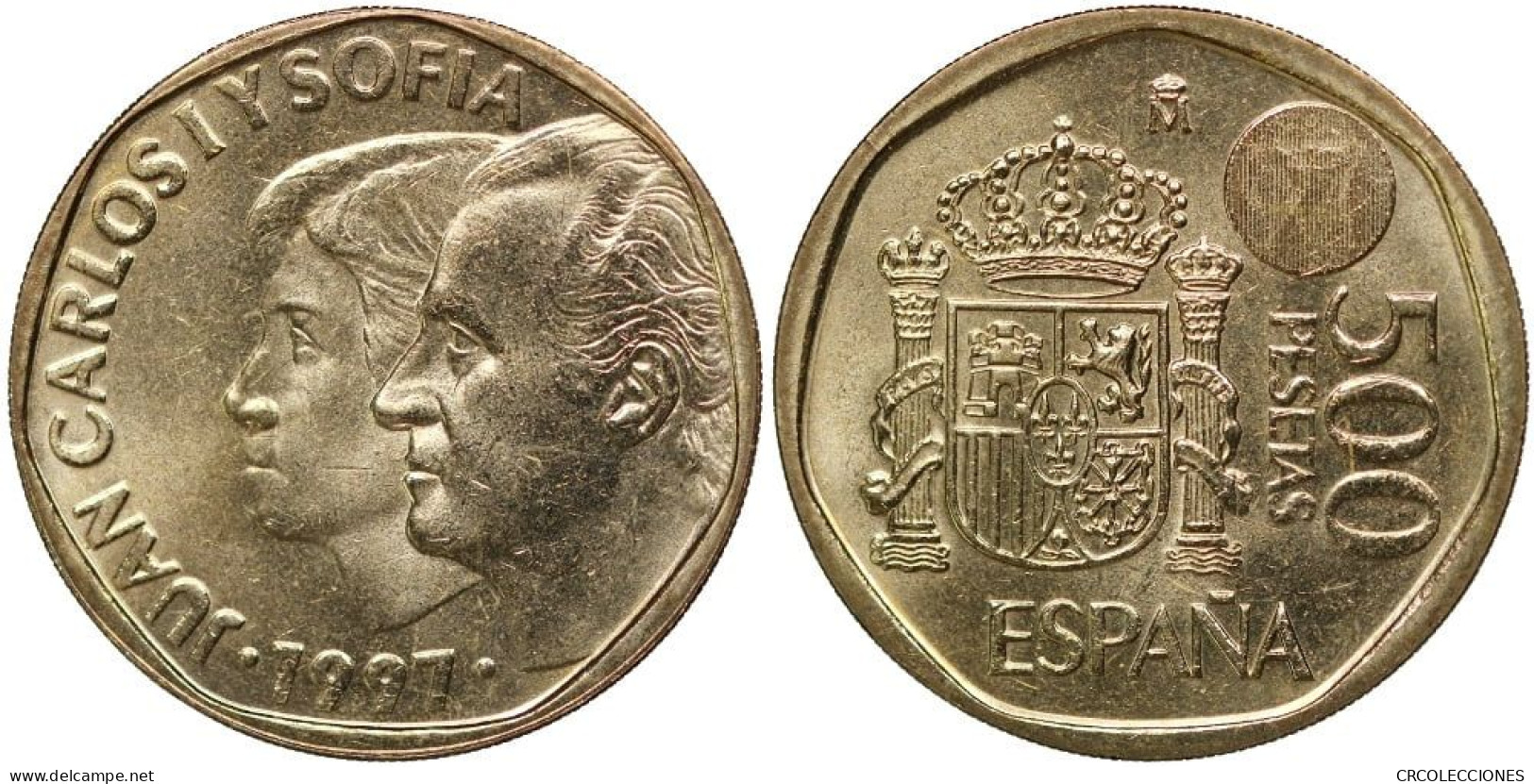 C1997 MONEDA ESPAÑA JUAN CARLOS  500 PESETAS 1997 SIN CIRCULAR - 500 Peseta