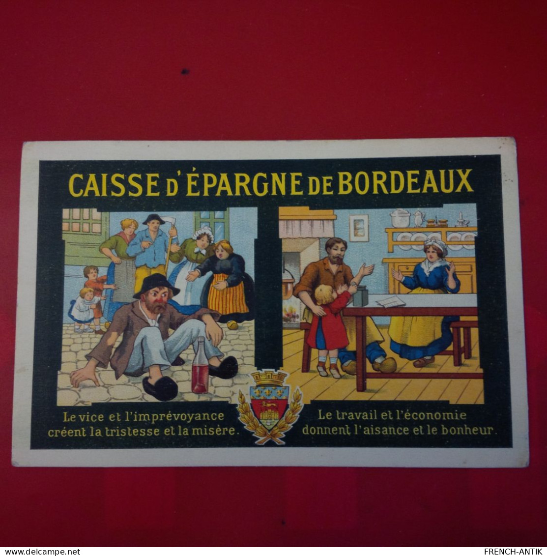 PUB CAISSE D EPARGNE DE BORDEAUX - Werbepostkarten