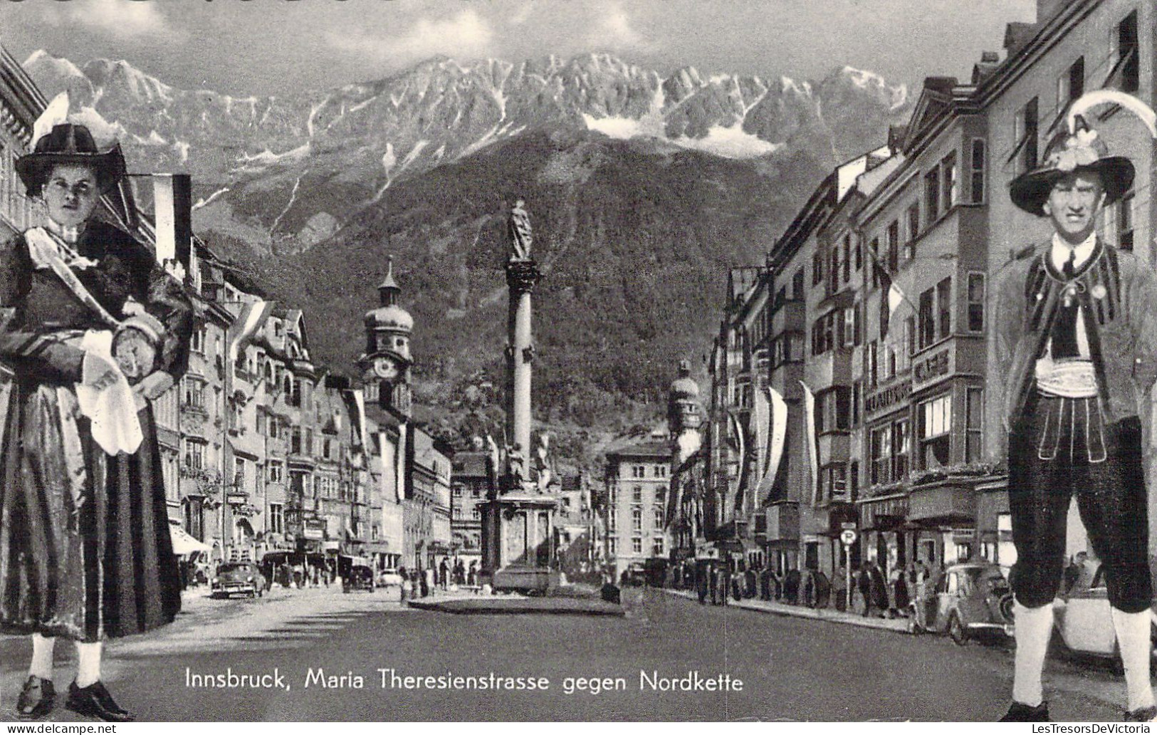 ALLEMAGNE - Innsbruck - Maria Thereseinstrasse Gegen Nordkette - Carte Postale Ancienne - Andere & Zonder Classificatie