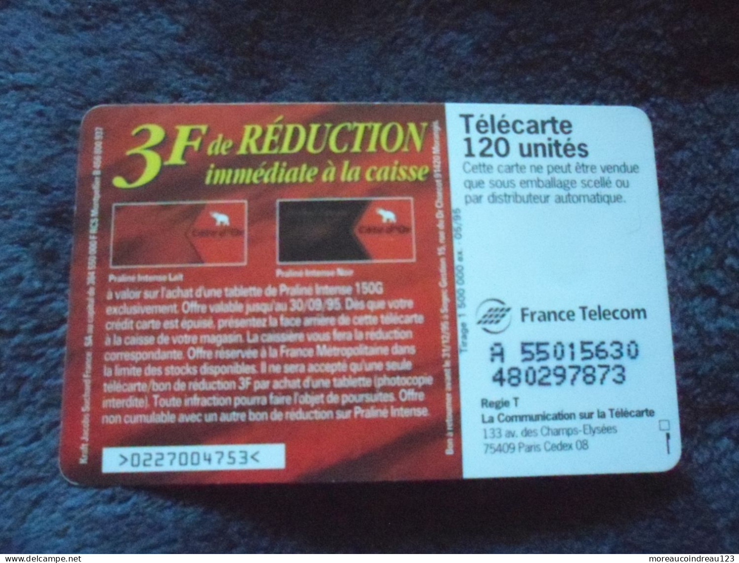 Télécarte   Cote D'or - Alimentation