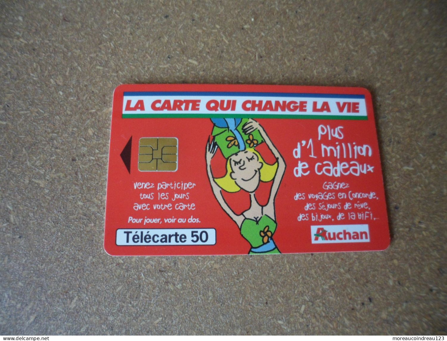 2 X Télécartes  Auchan Orange/rouge - Alimentation