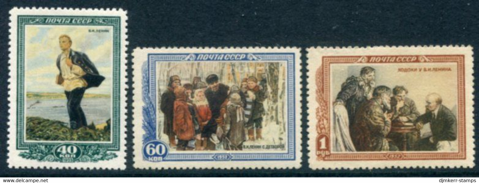 SOVIET UNION 1952 Lenin Death Anniversary,LHM / *.  Michel 1615-17 - Unused Stamps