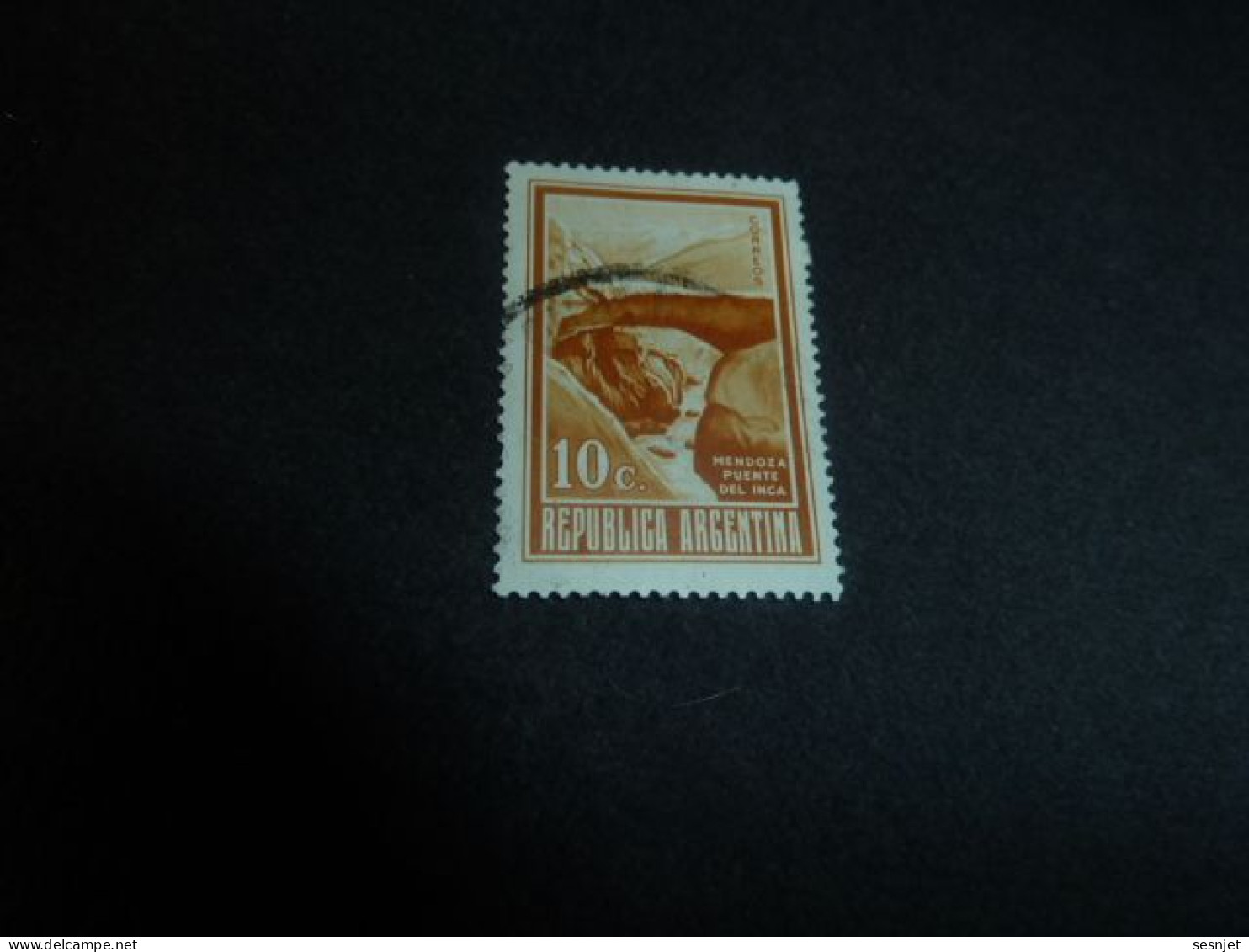 Républica Argentina - Pont De L'Inca à Mendoza - 10 Centavos - Yt 922 - Brun-orange - Oblitéré - Année 1972 - - Gebraucht