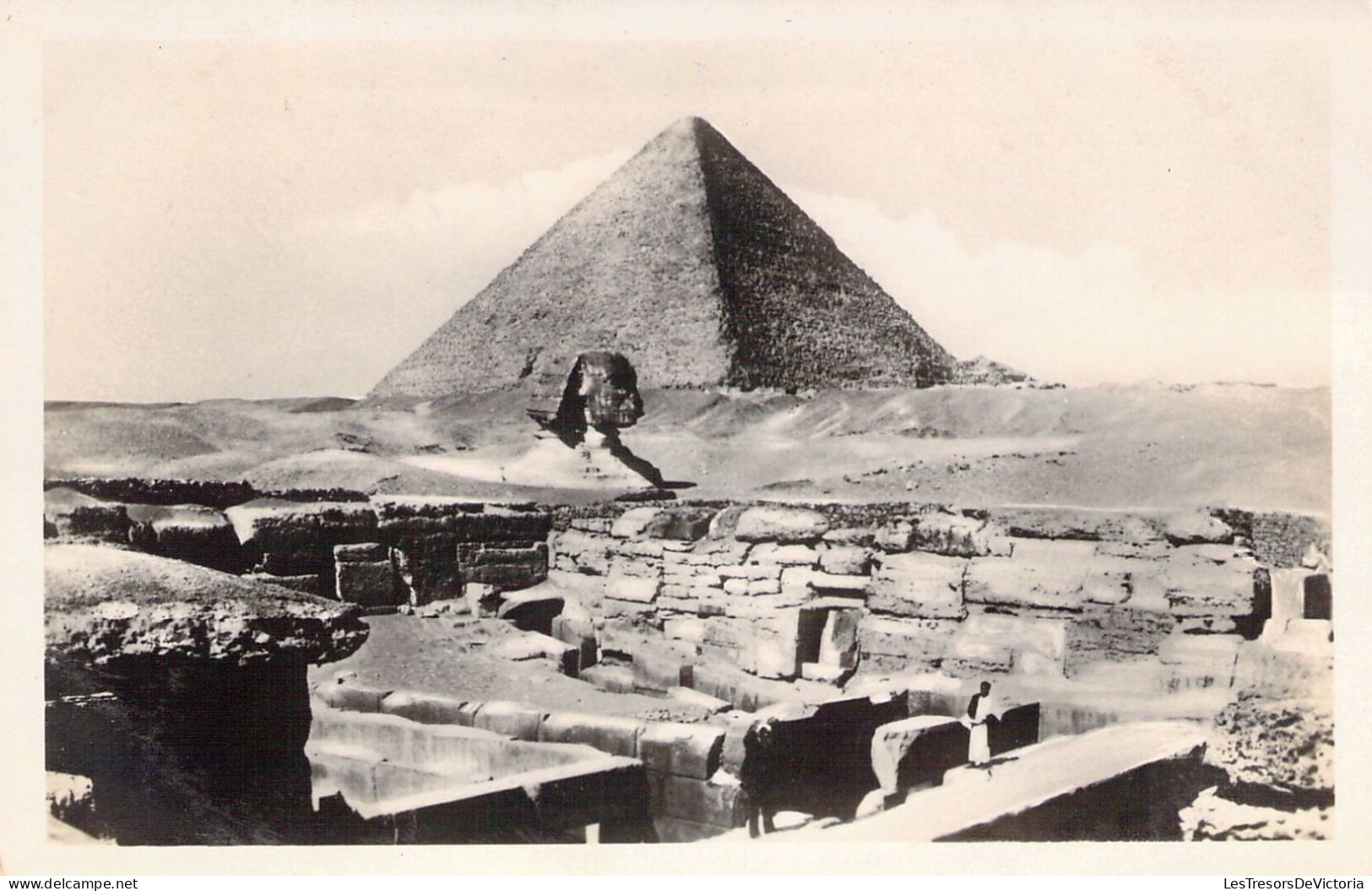 EGYPTE - The Sphinx And The Temple Of Giza - Carte Postale Ancienne - Guiza