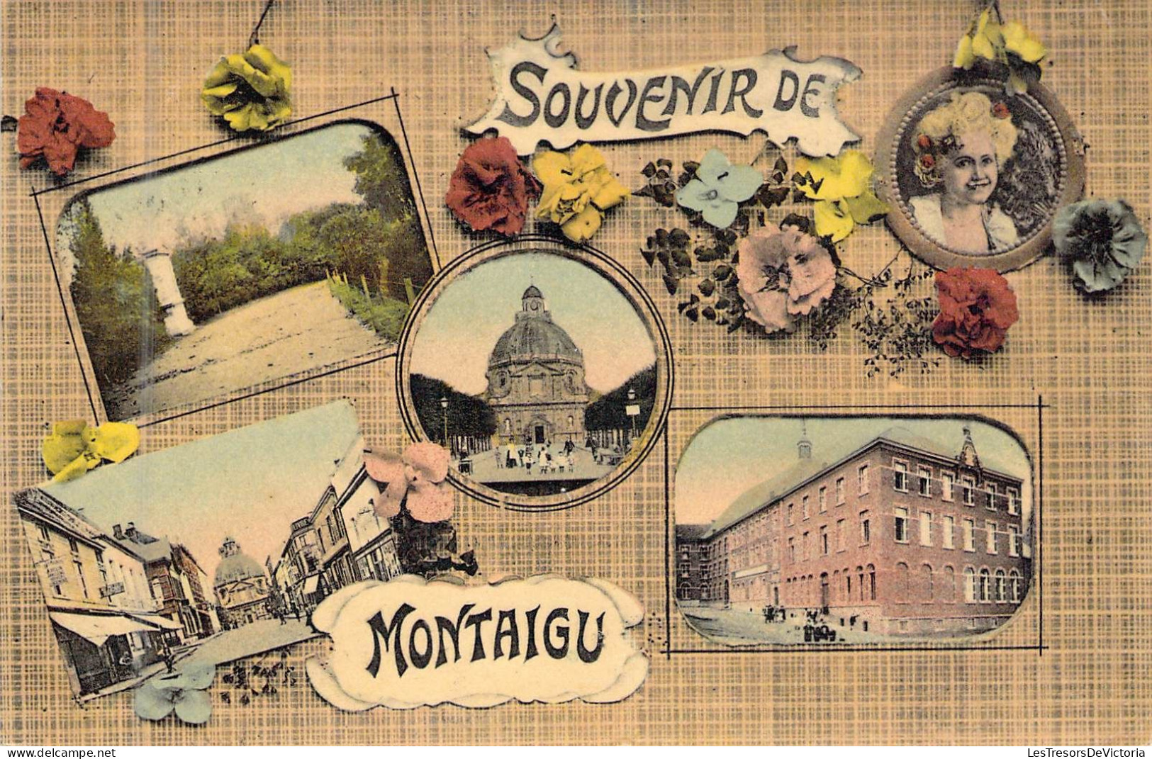 BELGIQUE - MONTAIGU - Souvenir De MONTAIGU - Multivues - Edit D Stalmans - Code Postale Ancienne - Autres & Non Classés