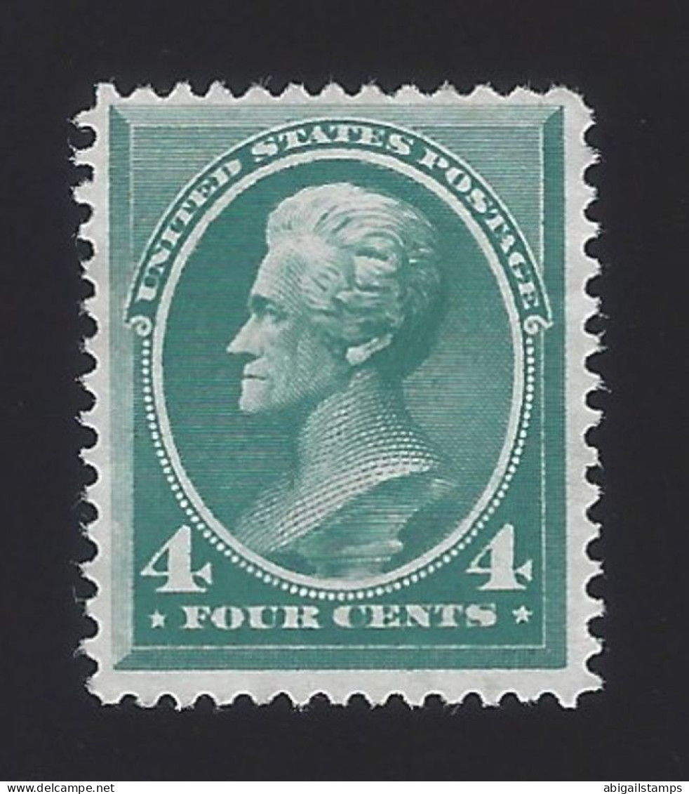 US #211 1883 Blue Green Perf 12 Mint NG F-VF Scv $90 - Unused Stamps