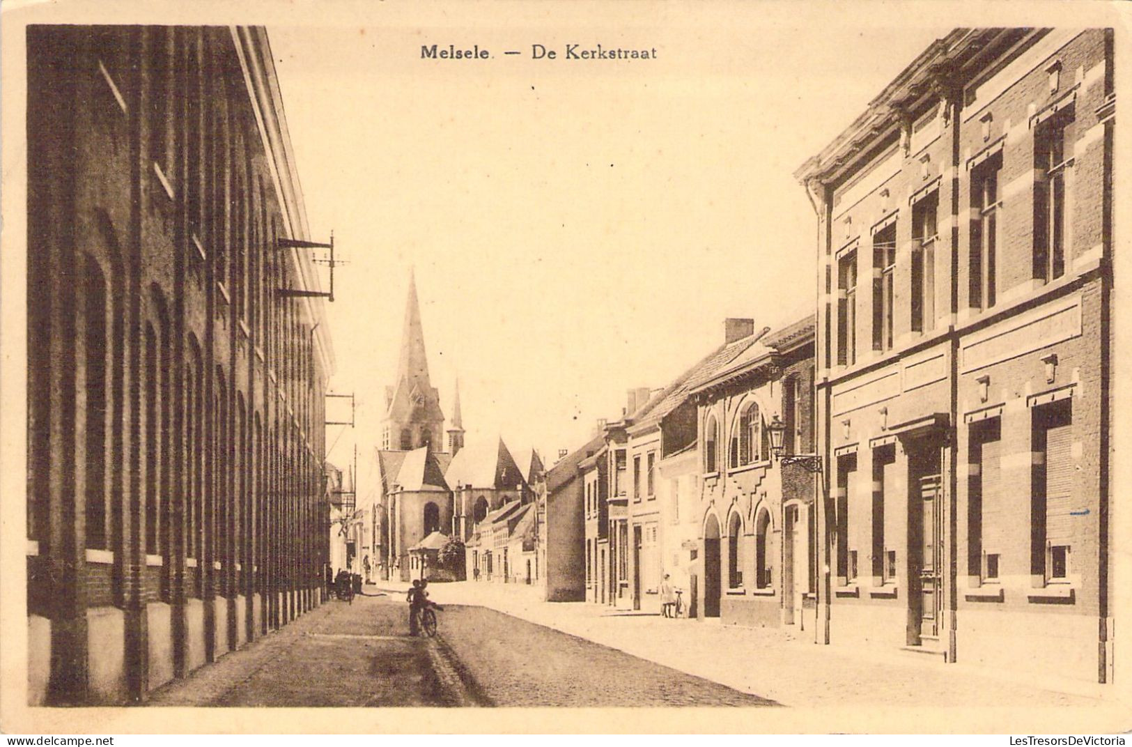 BELGIQUE - MELSELE - De Kerkstraat - Carte Postale Ancienne - Sonstige & Ohne Zuordnung