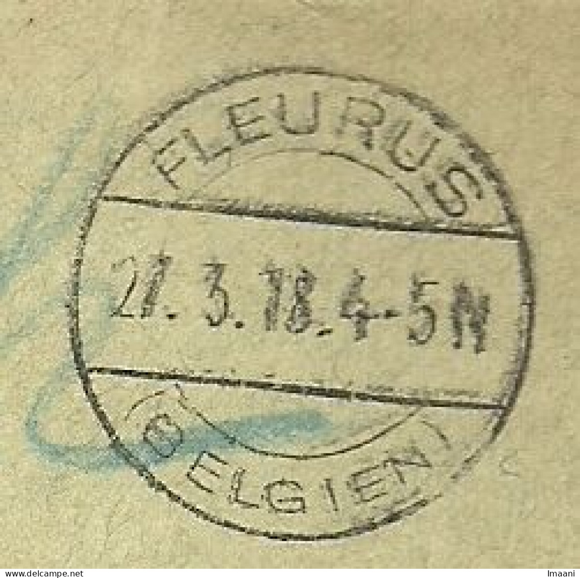 Brief (met Inhoud) FLEURUS 27/3/18 Naar "Kriegsgefangenen LIMBURG S/Lhan -Rheinbach , Stempel GEPRUFT  (B2715) - Prisoners
