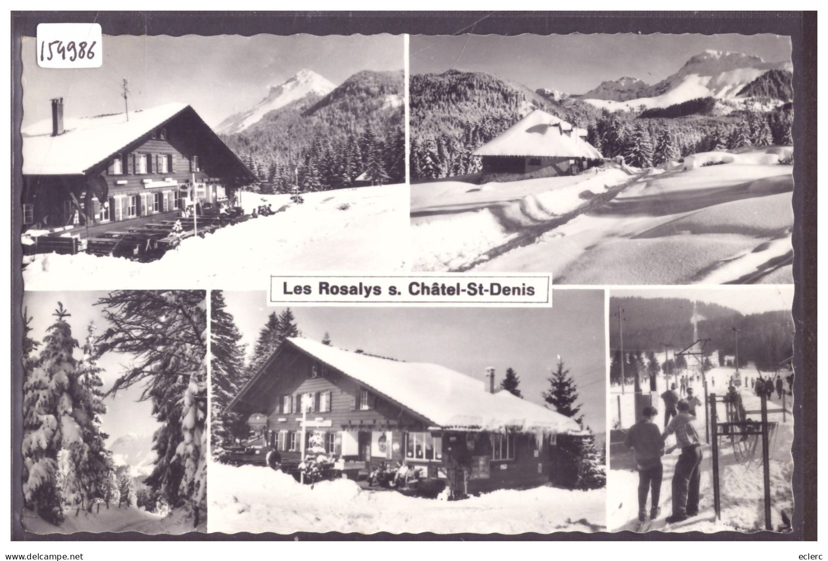 LES ROSALYS SUR CHATEL SAINT DENIS - MULTIVUES - TB - Châtel-Saint-Denis