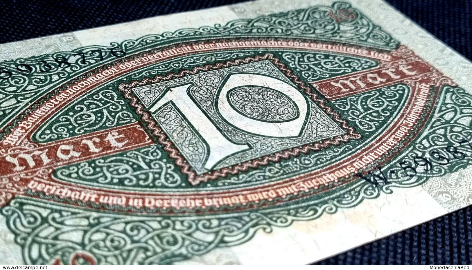 BILLETE 10 MARCOS ALEMANIA, BERLIN "K" 1920 EBC+ Reichbanknote - 10 Mark