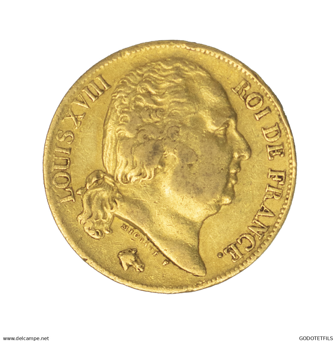 Louis XVIII-20 Francs 1820 Lille - 20 Francs (gold)