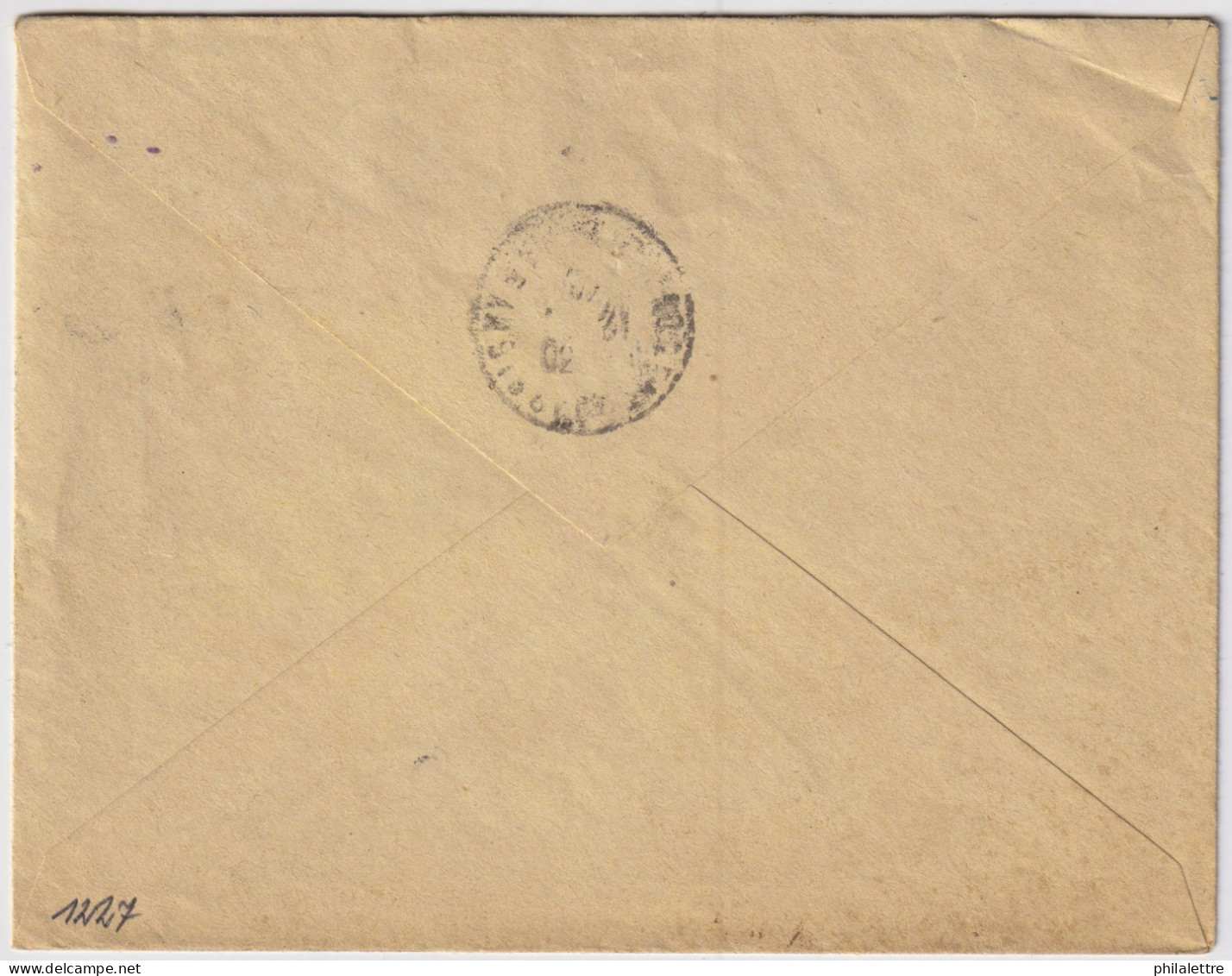 FRANCE - 1942 - 2xYv.514 & Yv.520 Sur LSC Recommandée De NEUILLY-L'EVÊQUE à NOGENT-EN-BASSIGNY (Haute-Marne) - Lettres & Documents