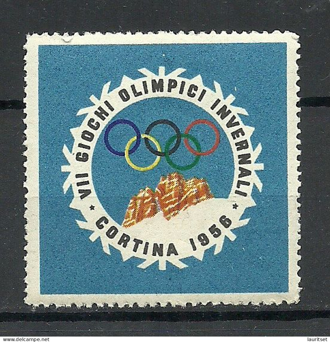 ITALY VII GIOCHI OLIMPICI D' INVERNO CORTINA AMPEZZO 1956 JEUX OLYMPIQUE OLYMPIC GAMES MNH - Hiver 1956: Cortina D'Ampezzo