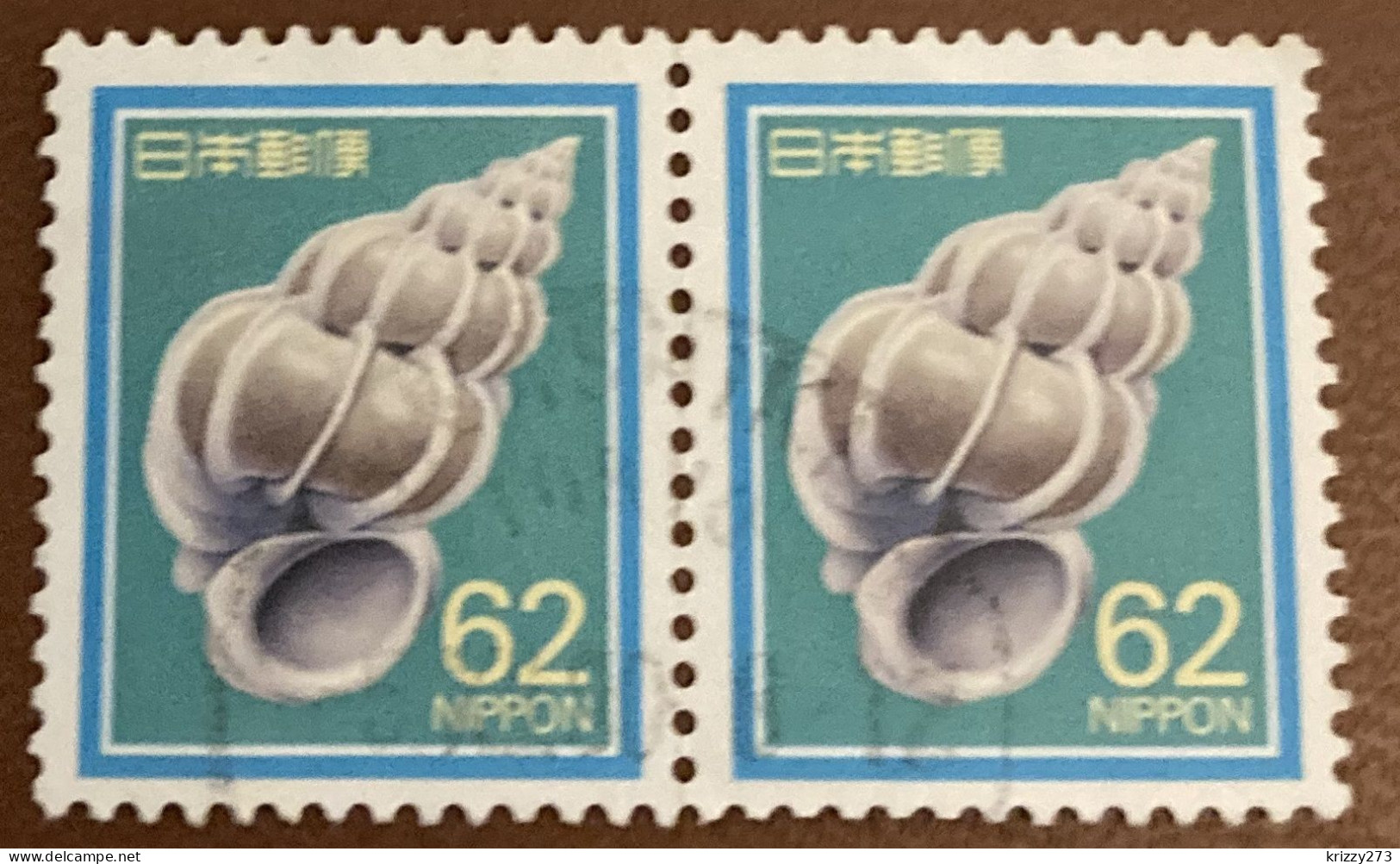 Japan 1989 Shells Epitonium Scalare 62y - Used X2 - Oblitérés