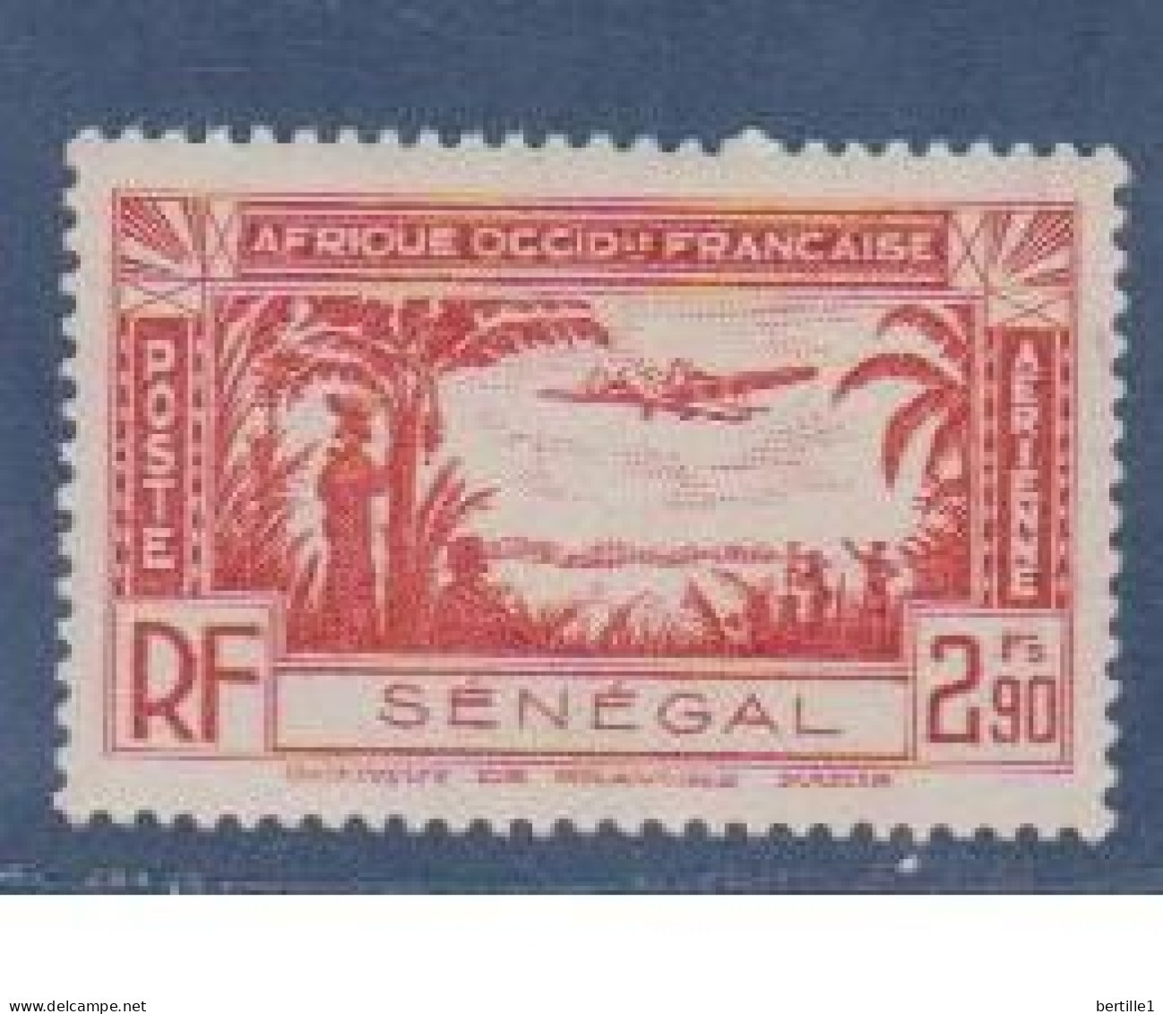 SENEGAL     N°  YVERT  N° PA 14  NEUF AVEC CHARNIERES  ( CHARN 03/33 ) - Airmail