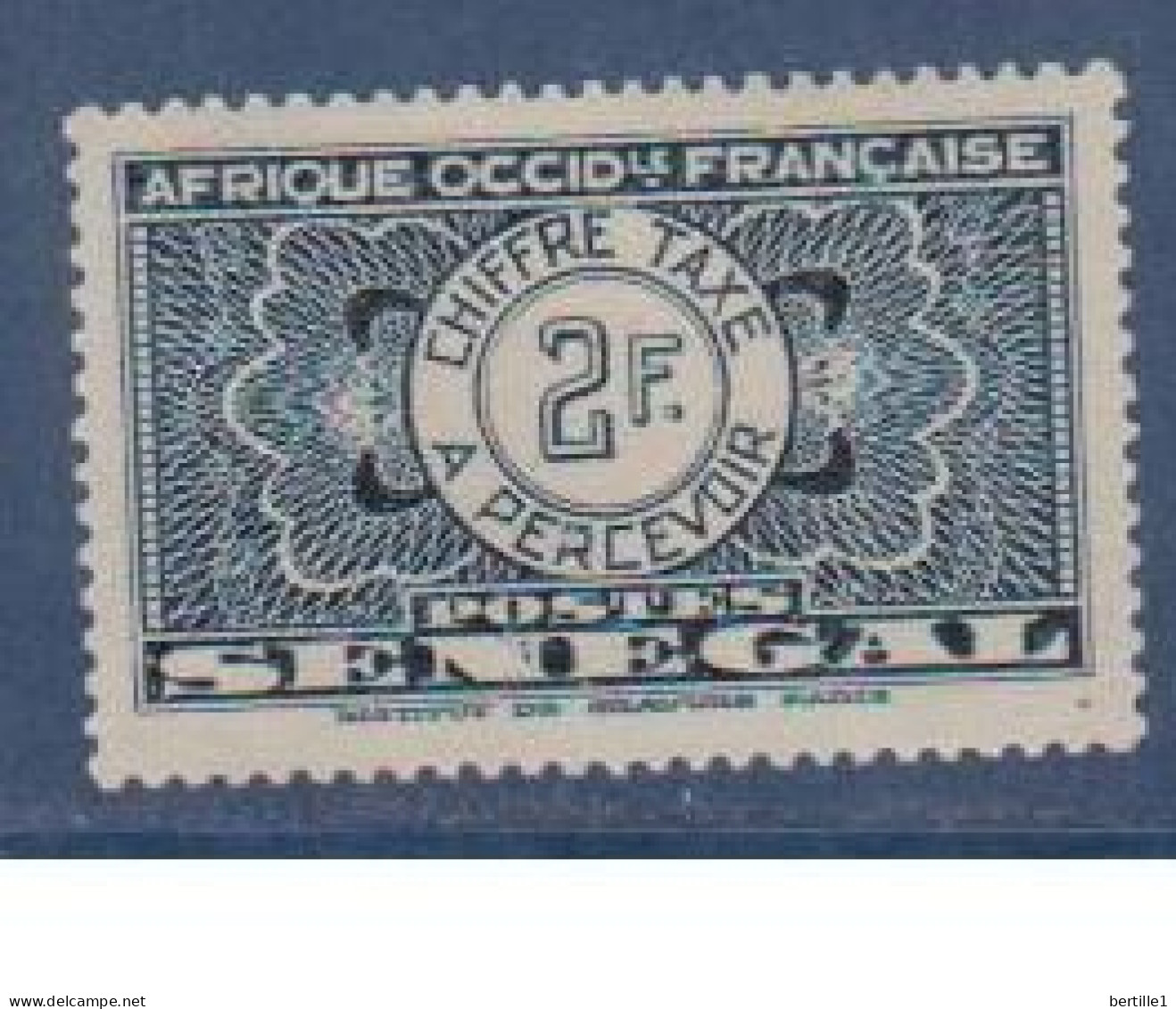 SENEGAL     N°  YVERT  N° TAXE 30  NEUF AVEC CHARNIERES  ( CHARN 03/33 ) - Timbres-taxe