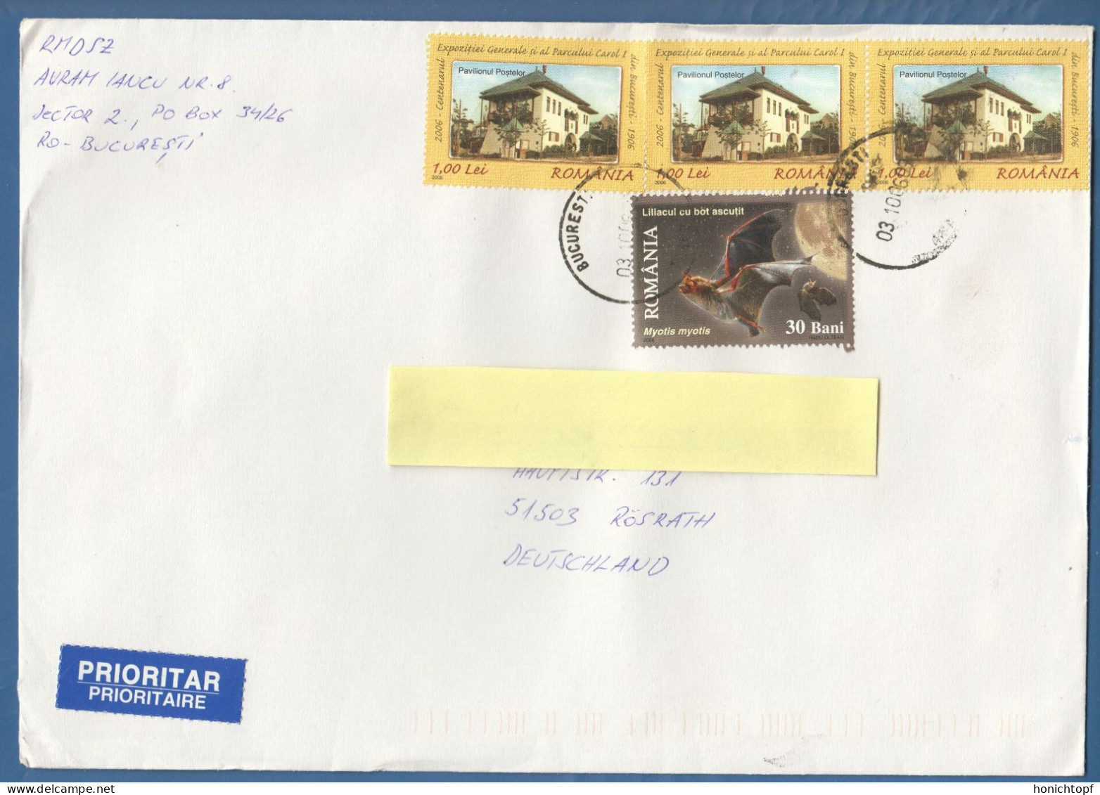 Rumänien; Brief Infla 2006; Bucuresti; Romania - Storia Postale